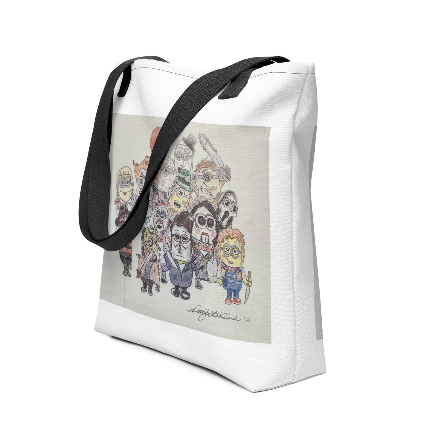 Jen's Minion Horror Collage Tote bag