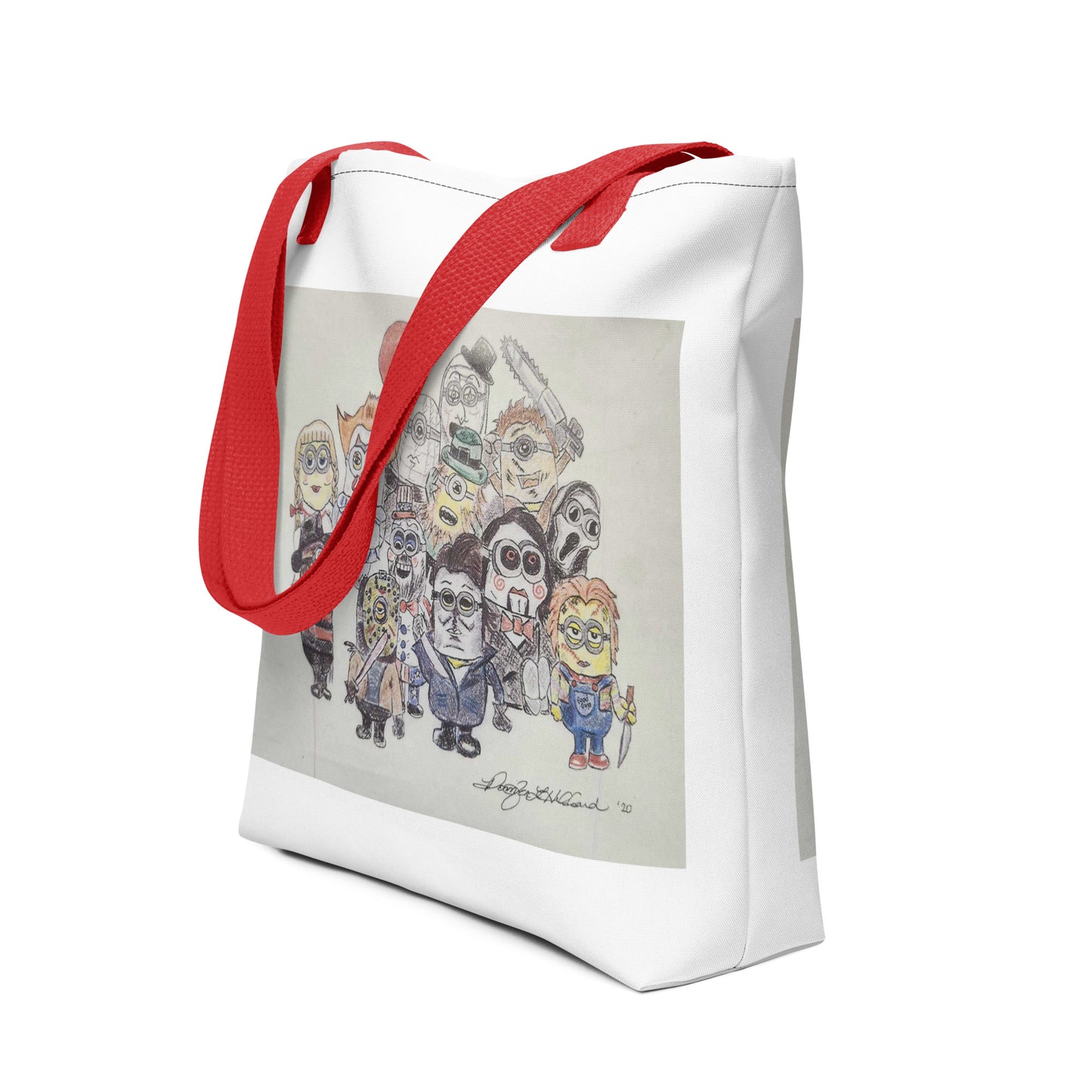 Jen's Minion Horror Collage Tote bag