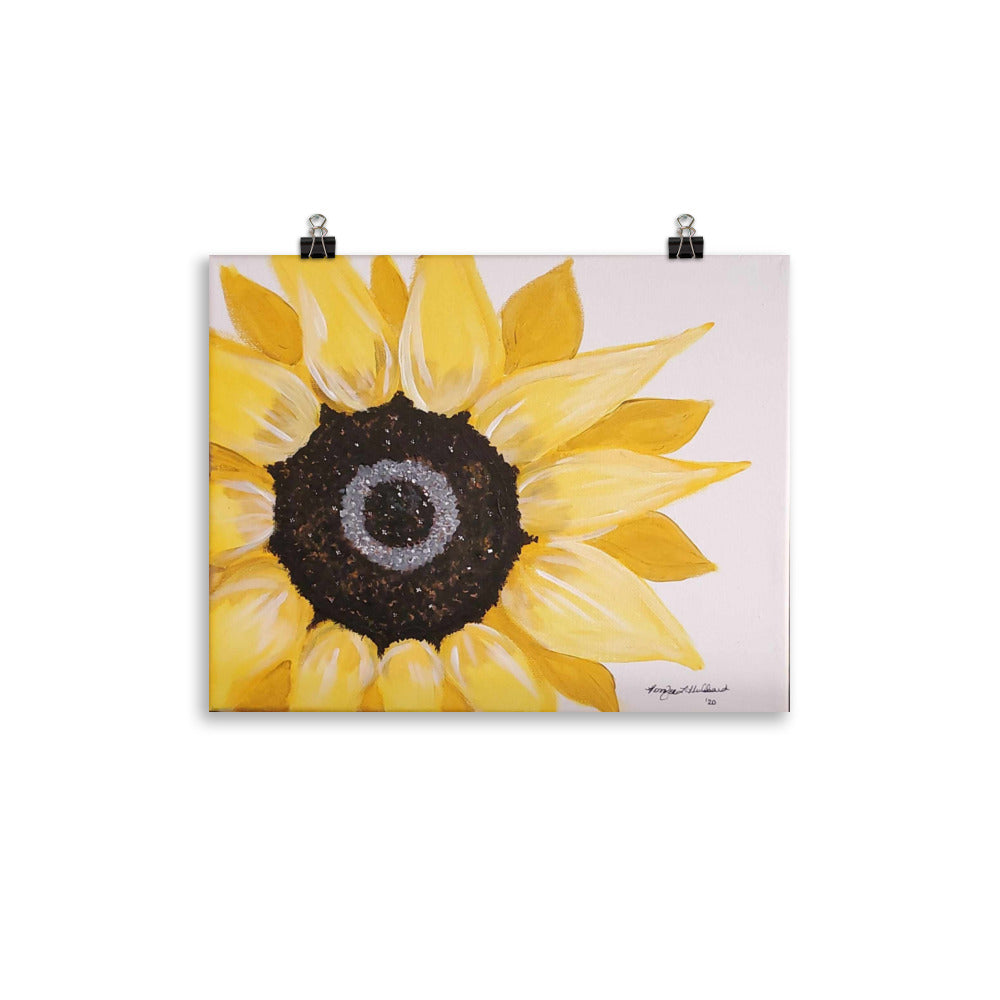 Jen's Hand-painted Sunflower Poster