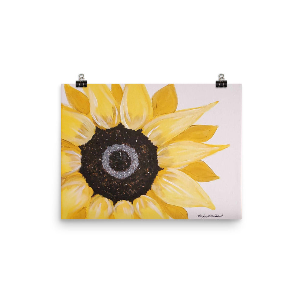 Jen's Hand-painted Sunflower Poster