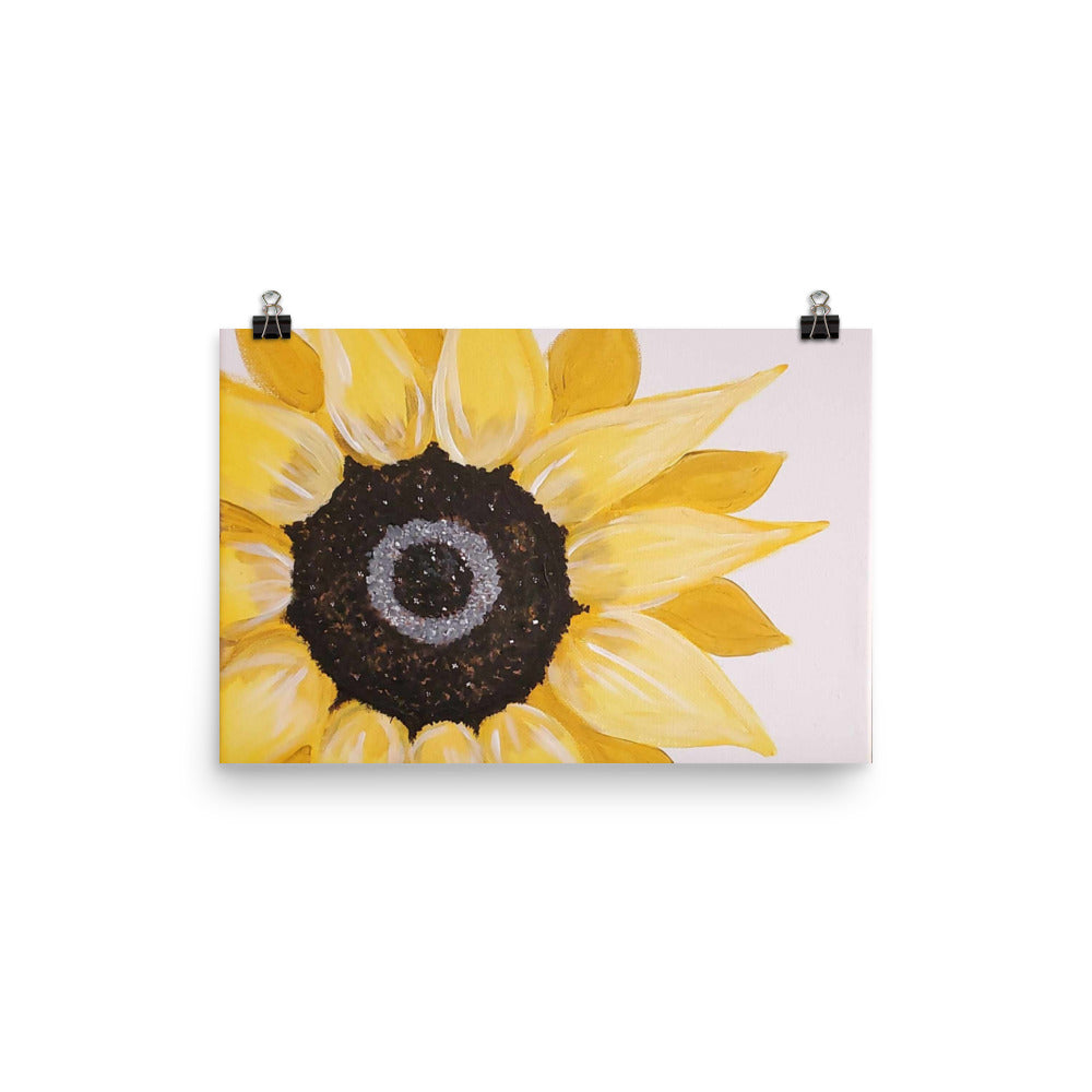 Jen's Hand-painted Sunflower Poster