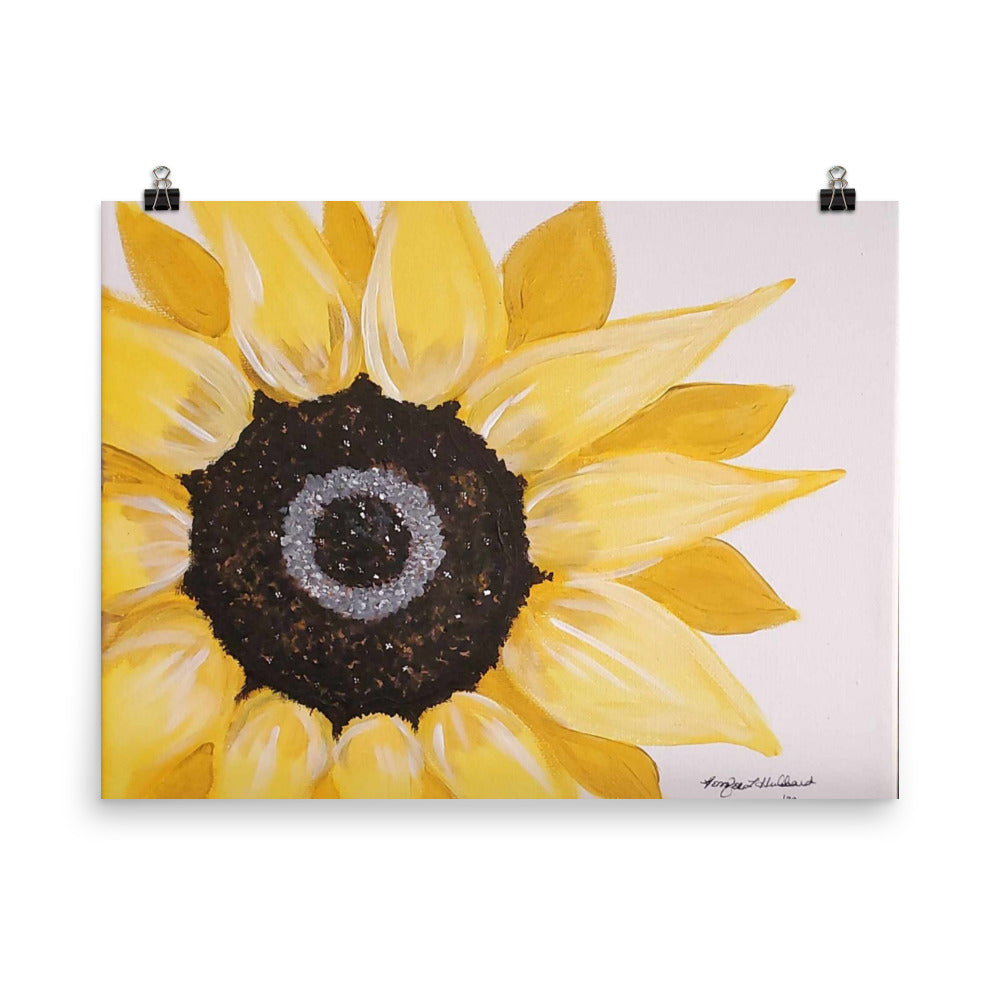 Jen's Hand-painted Sunflower Poster