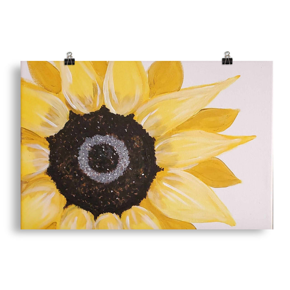 Jen's Hand-painted Sunflower Poster