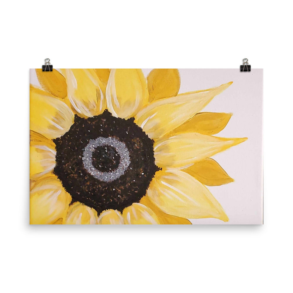 Jen's Hand-painted Sunflower Poster