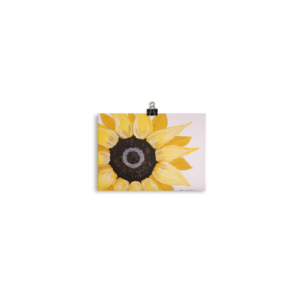 Jen's Hand-painted Sunflower Poster