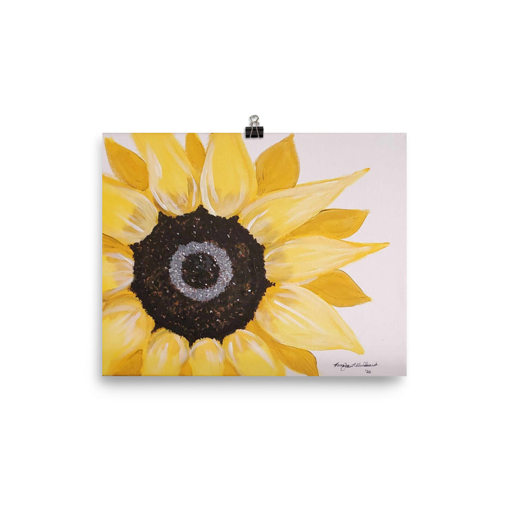 Jen's Hand-painted Sunflower Poster