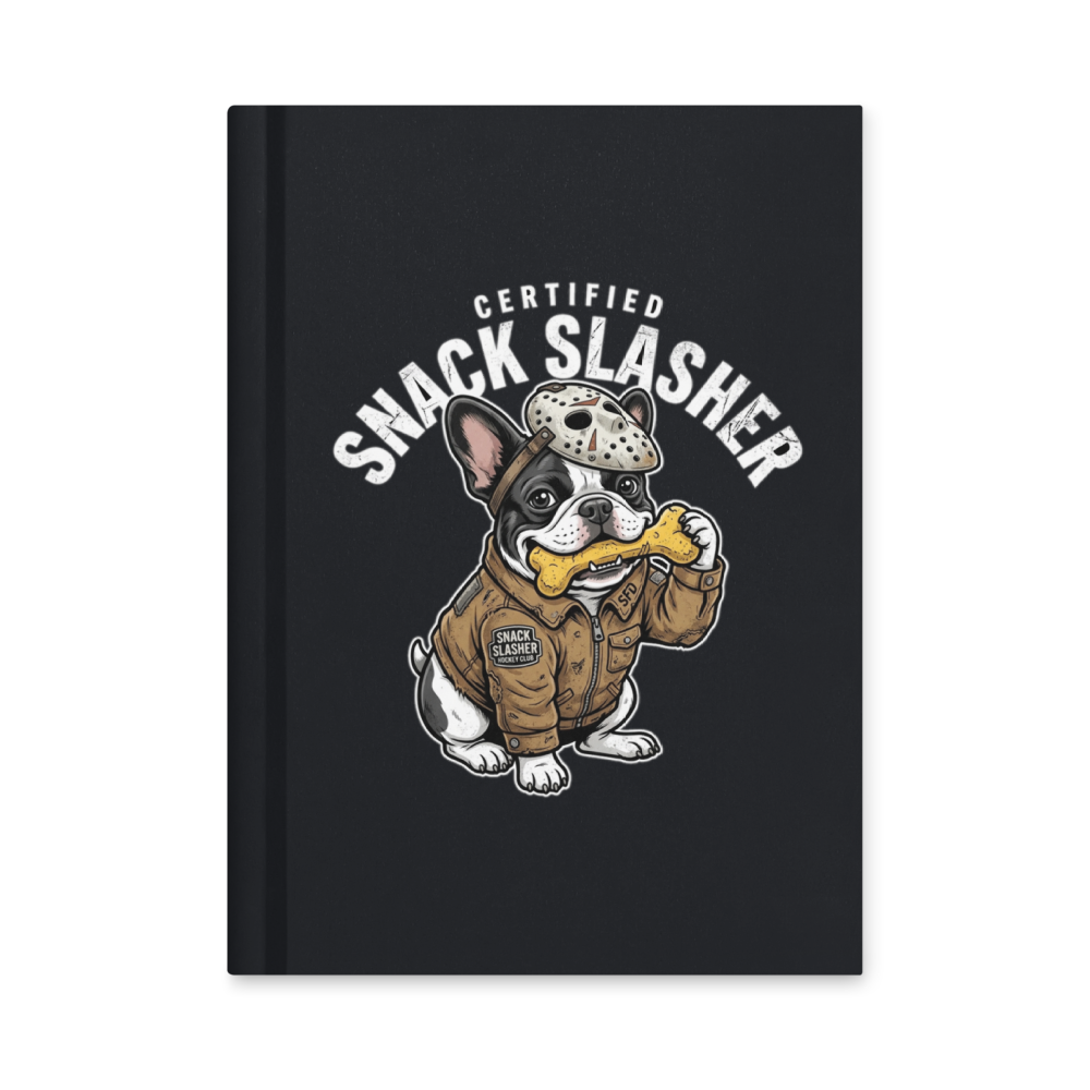 Certified Snack Slasher Frenchie — Hardcover Matte Journal