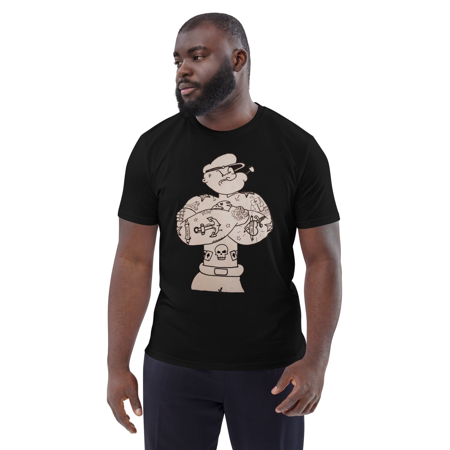 Jens Popeye!  - Unisex organic cotton t-shirt