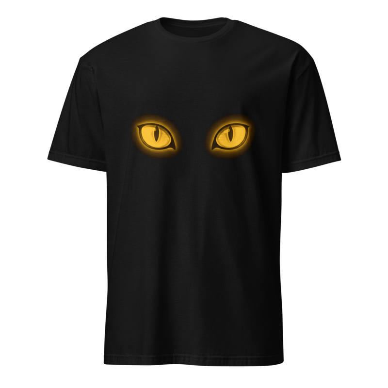 The Void - Glowing Golden Cat Eyes Unisex Apparel - T-Shirt
