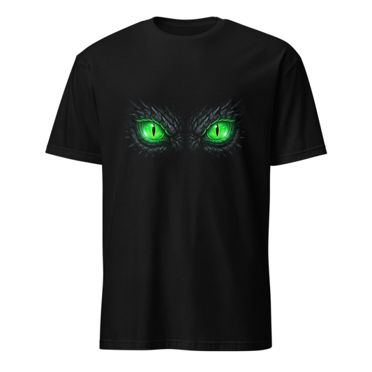 Mythic Glowing Emerald Dragon Eyes - Unisex Apparel - T-Shirt