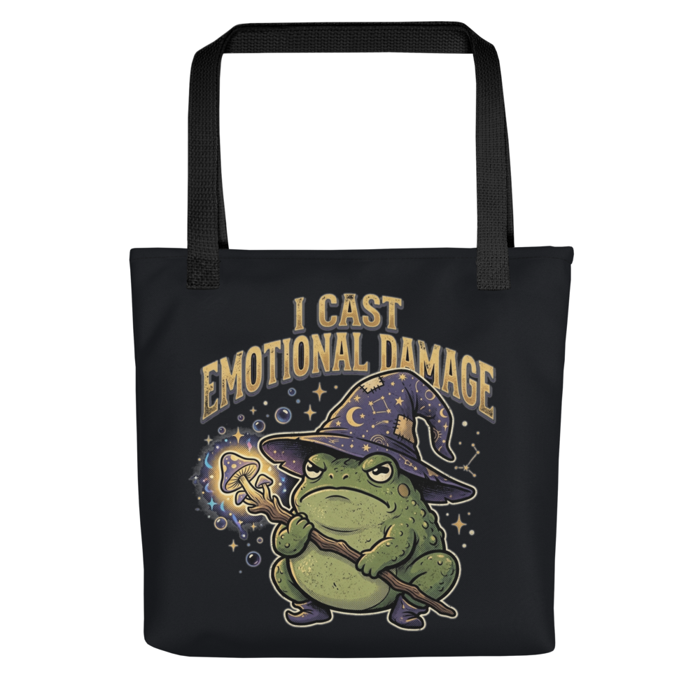 Emotional Damage Wizard Toad — All-Over Print Canvas Tote Bag