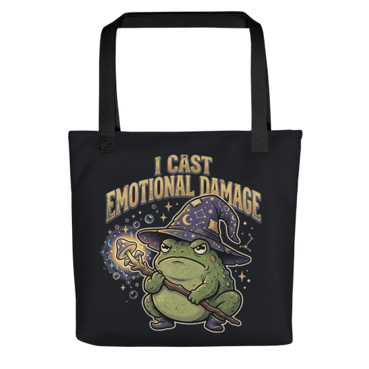 Emotional Damage Wizard Toad — All-Over Print Canvas Tote Bag