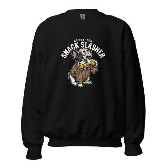 Certified Snack Slasher - Frenchie Unisex Apparel - Crewneck Sweatshirt