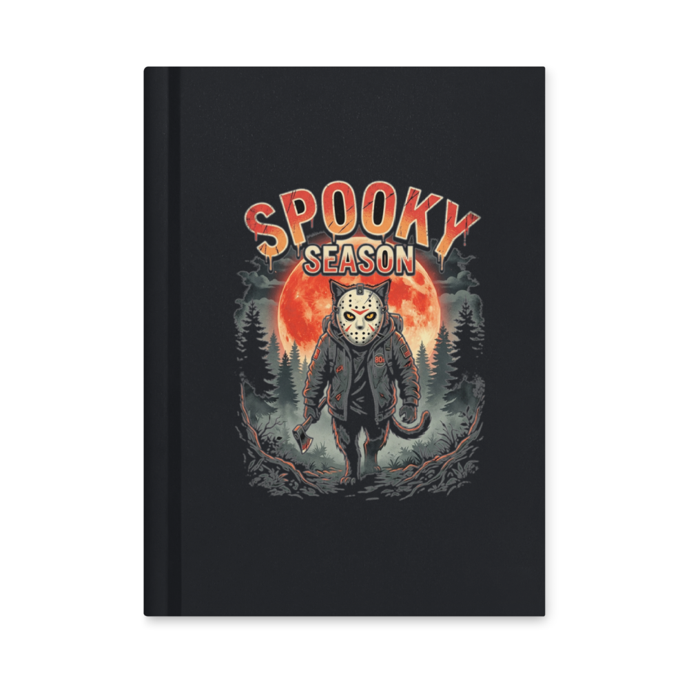 Spooky Season Slasher Cat — Hardcover Matte Journal