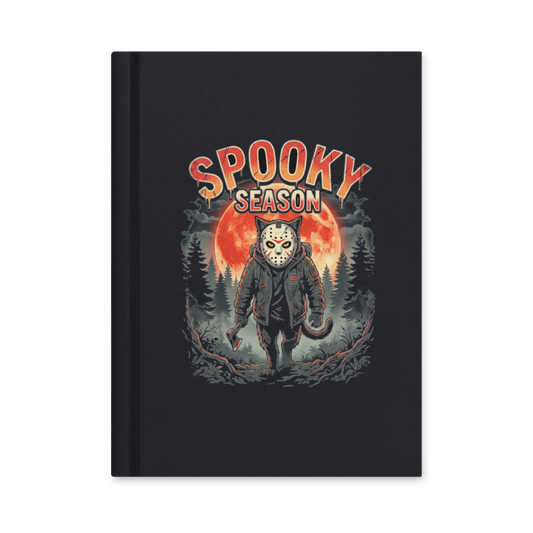 Spooky Season Slasher Cat — Hardcover Matte Journal