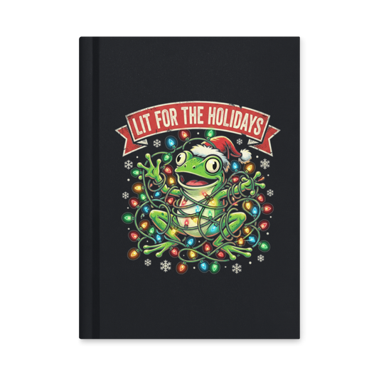 Lit for the Holidays Frog — Hardcover Matte Journal