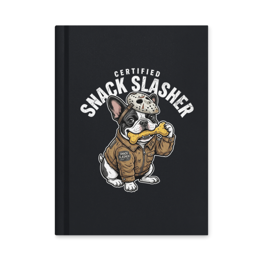 Certified Snack Slasher Frenchie — Hardcover Matte Journal
