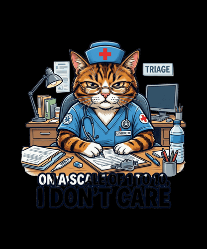 On A Scale Of 1 to 10 I Don't Believe You - Nurse Cat