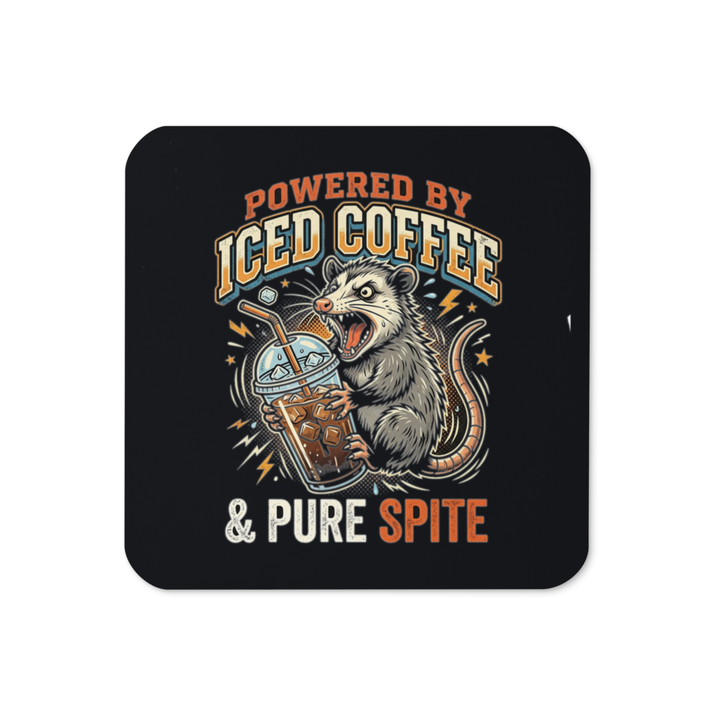 Powered by Iced Coffee Possum — Cork-Back Coaster