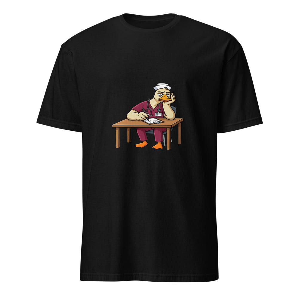 Describe Your Pain Without Using The Word Emergency - Nurse Goose - Black T-Shirt