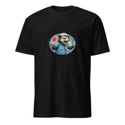 I Will Bite If Provoked - Nurse Possum - Black T-Shirt