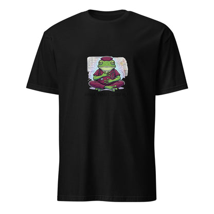 Inhale Exhale Nurse Frog - Black T-Shirt
