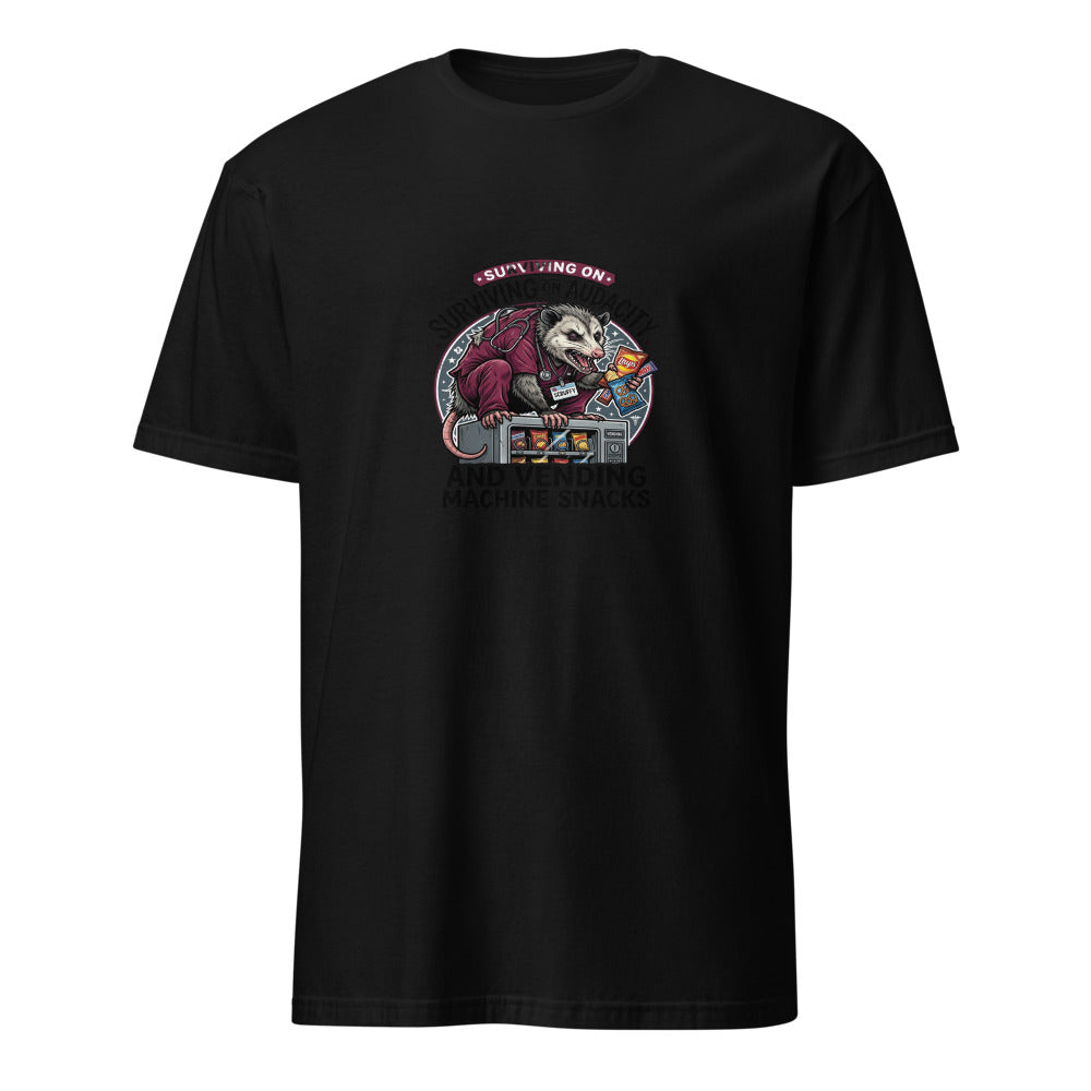 The Audacity Of This Shift - Nurse Possum - Black T-Shirt