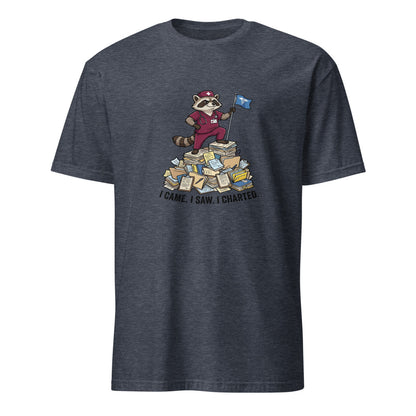 I Came I Saw I Charted - Nurse Raccoon - Navy T-Shirt