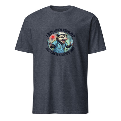 I Will Bite If Provoked - Nurse Possum - Navy T-Shirt