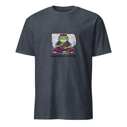 Inhale Exhale Nurse Frog - Navy T-Shirt