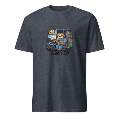 Patience Is A Virtue I Get Paid For - Nurse Sloth - Navy T-Shirt