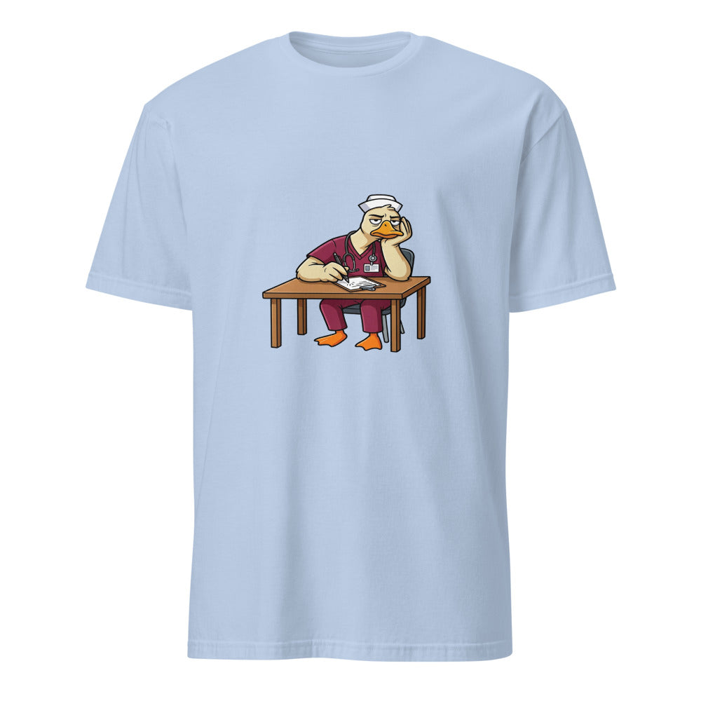 Describe Your Pain Without Using The Word Emergency - Nurse Goose - Light Blue T-Shirt