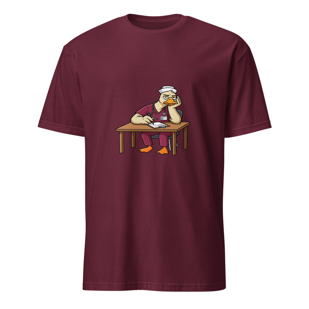 Describe Your Pain Without Using The Word Emergency - Nurse Goose - Maroon T-Shirt