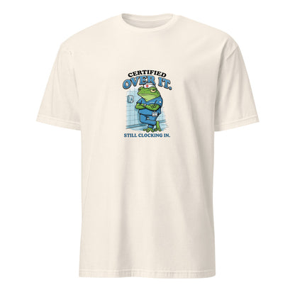Certified Over It Nurse Frog - Natural T-Shirt