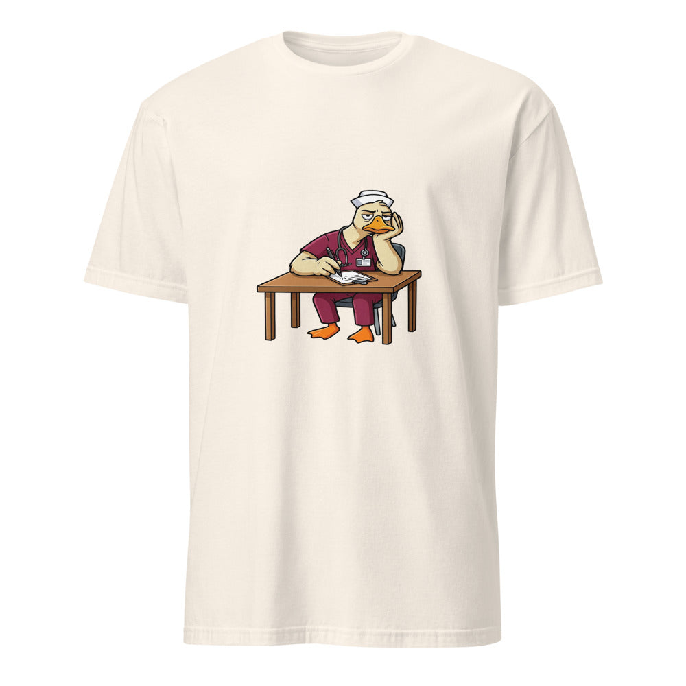 Describe Your Pain Without Using The Word Emergency - Nurse Goose - Natural T-Shirt