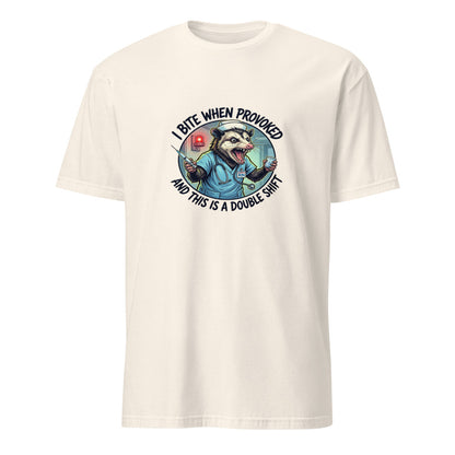 I Will Bite If Provoked - Nurse Possum - Natural T-Shirt