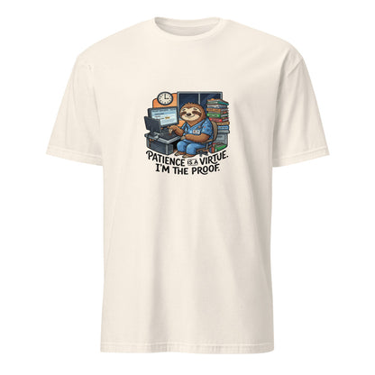 Patience Is A Virtue I Get Paid For - Nurse Sloth - Natural T-Shirt