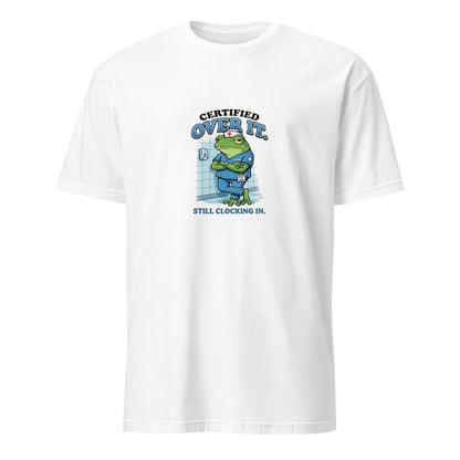 Certified Over It Nurse Frog - White T-Shirt