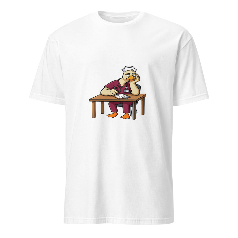 Describe Your Pain Without Using The Word Emergency - Nurse Goose - White T-Shirt