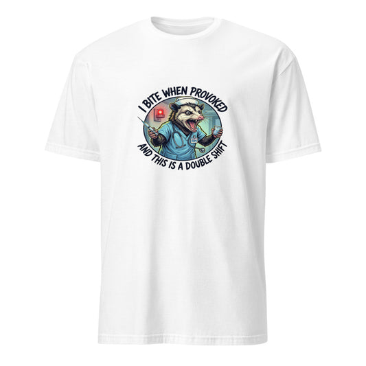 I Will Bite If Provoked - Nurse Possum - White T-Shirt