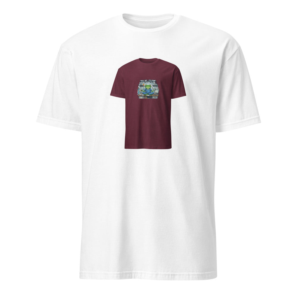 I'm Fine It's Fine Everything's Fine - Nurse Frog - White T-Shirt
