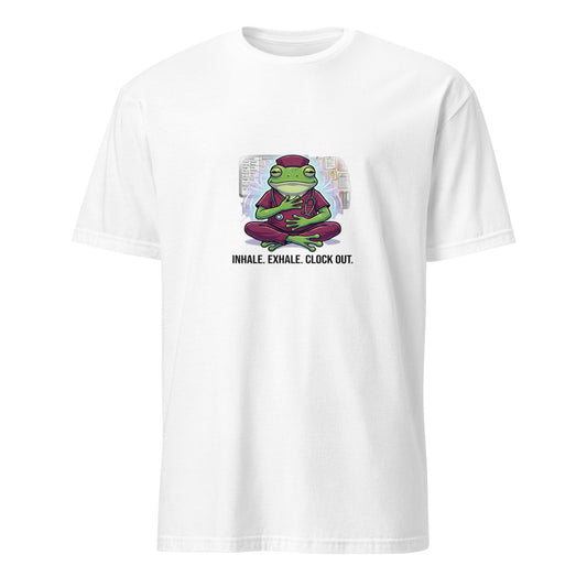 Inhale Exhale Nurse Frog - White T-Shirt